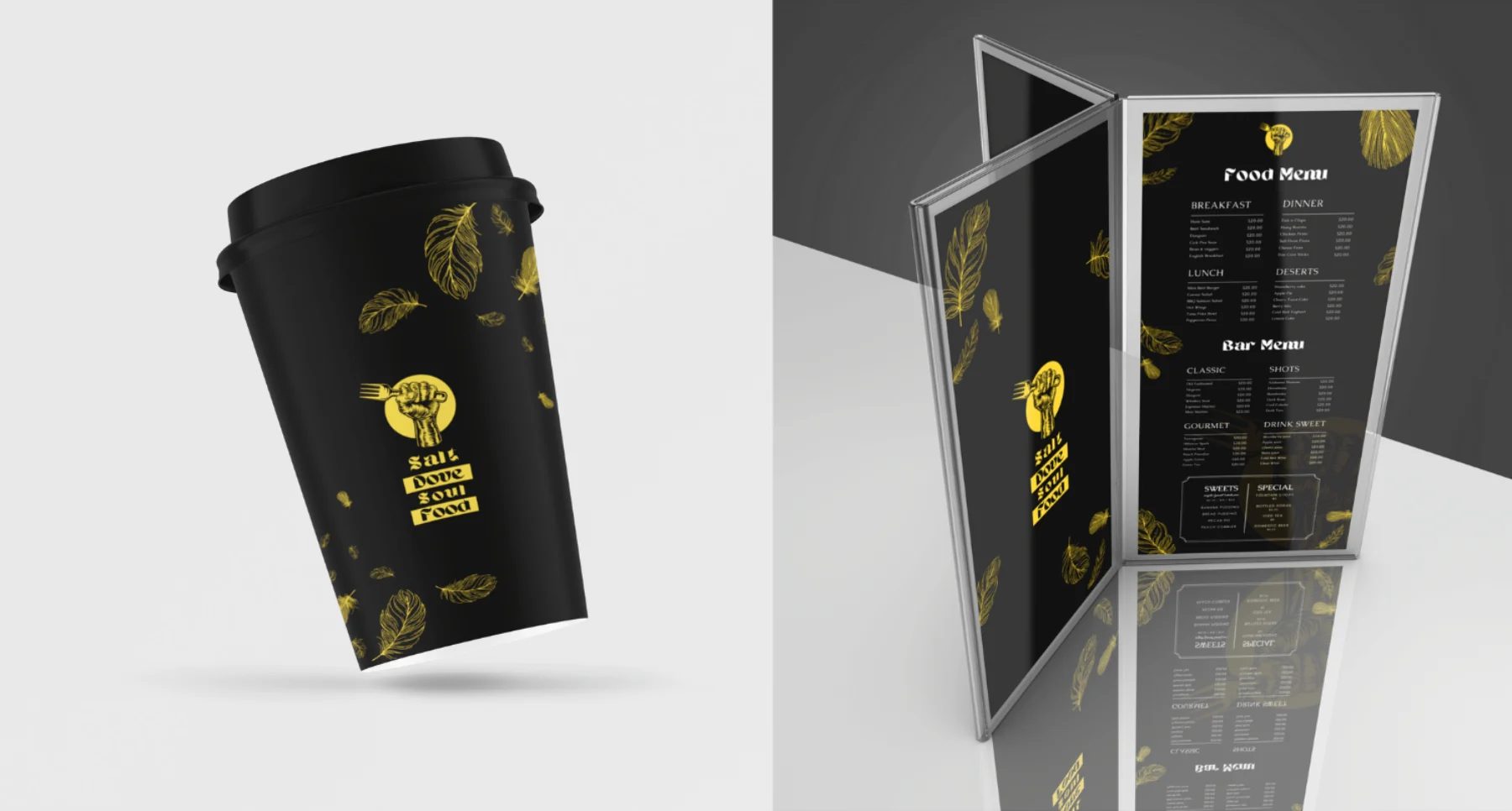 Salt Dove Soul Food — Brand system