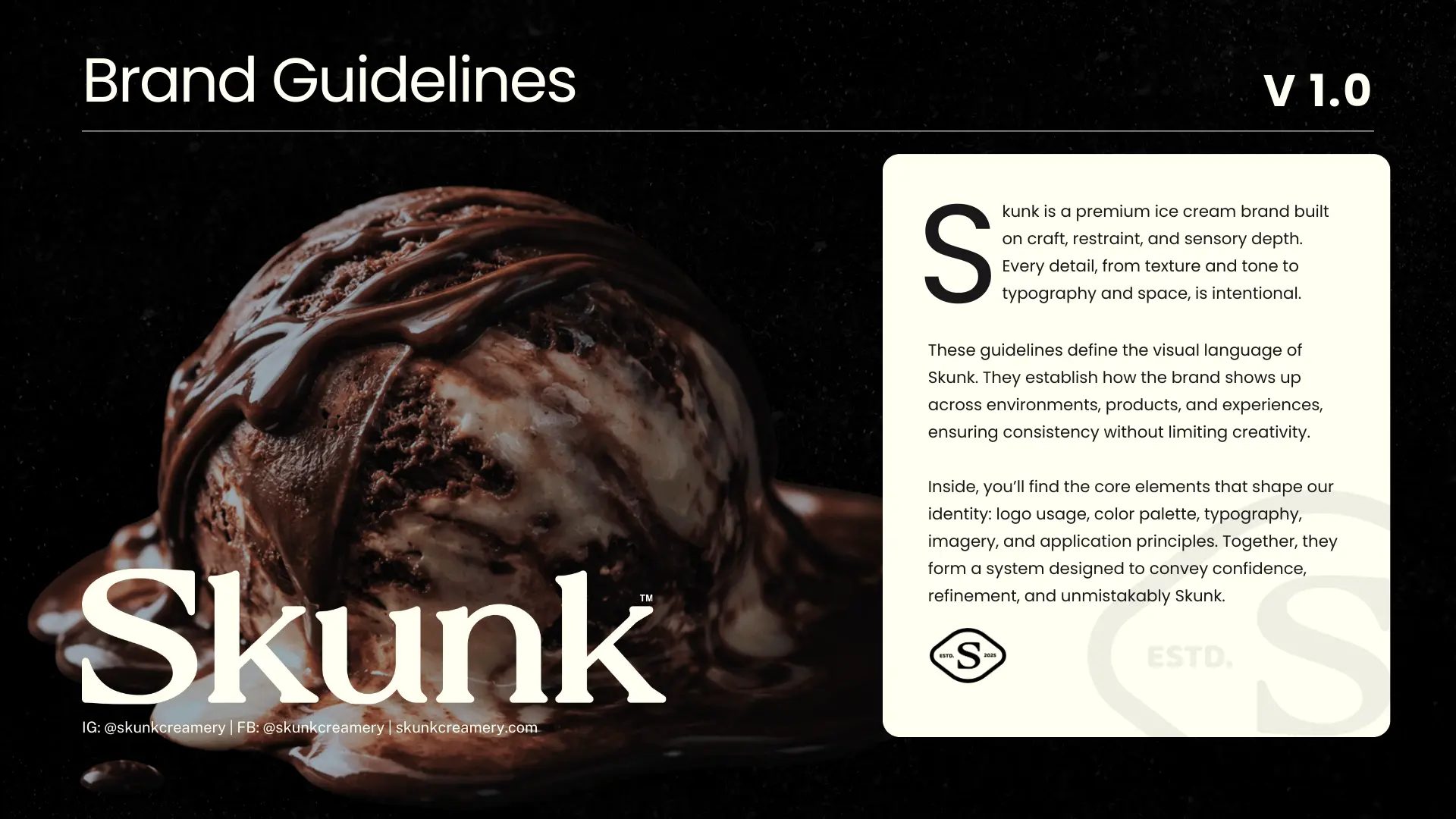 Skunk Creamery — Brand guidelines