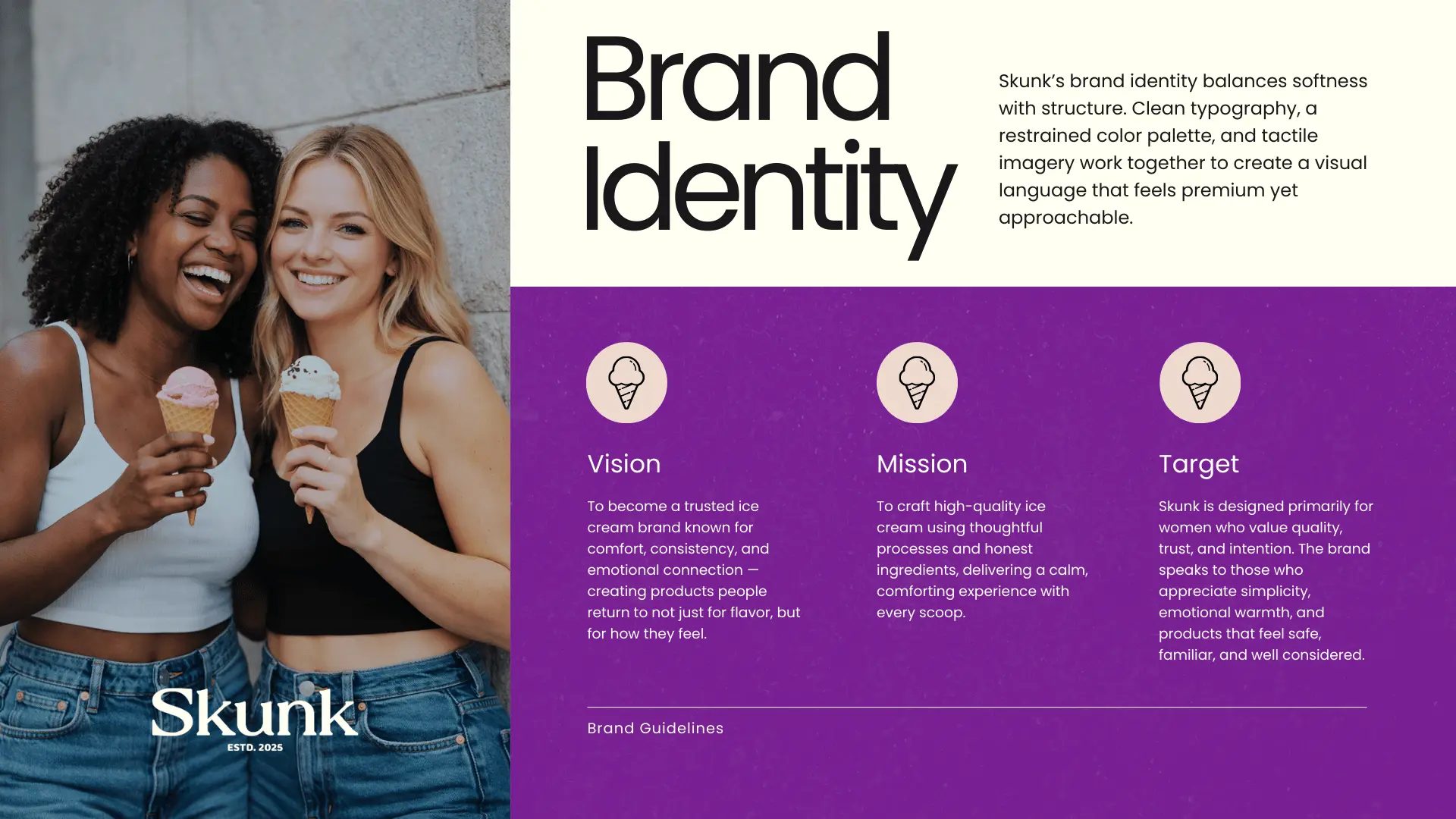 Skunk Creamery — Brand system